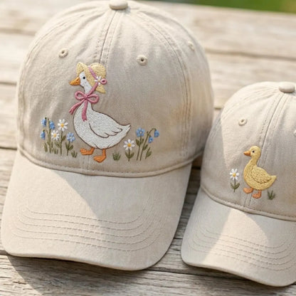Embroiyou | Embroidered Matching Goose Mom and Me Embroidered Hats