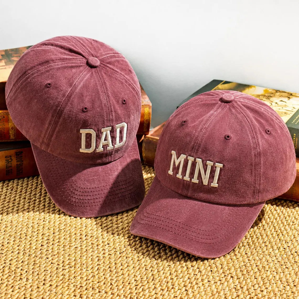 Embroiyou | Embroidered Matching Dad and Mini Caps