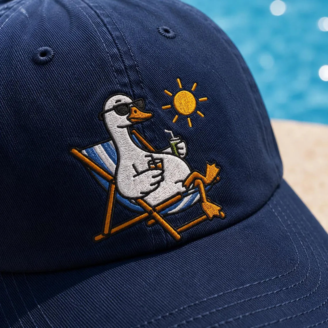 Embroiyou | Embroidered Matching Summer Duck Hats