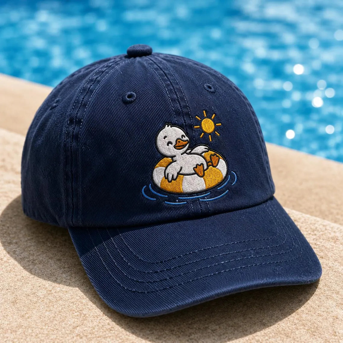 Embroiyou | Embroidered Matching Summer Duck Hats