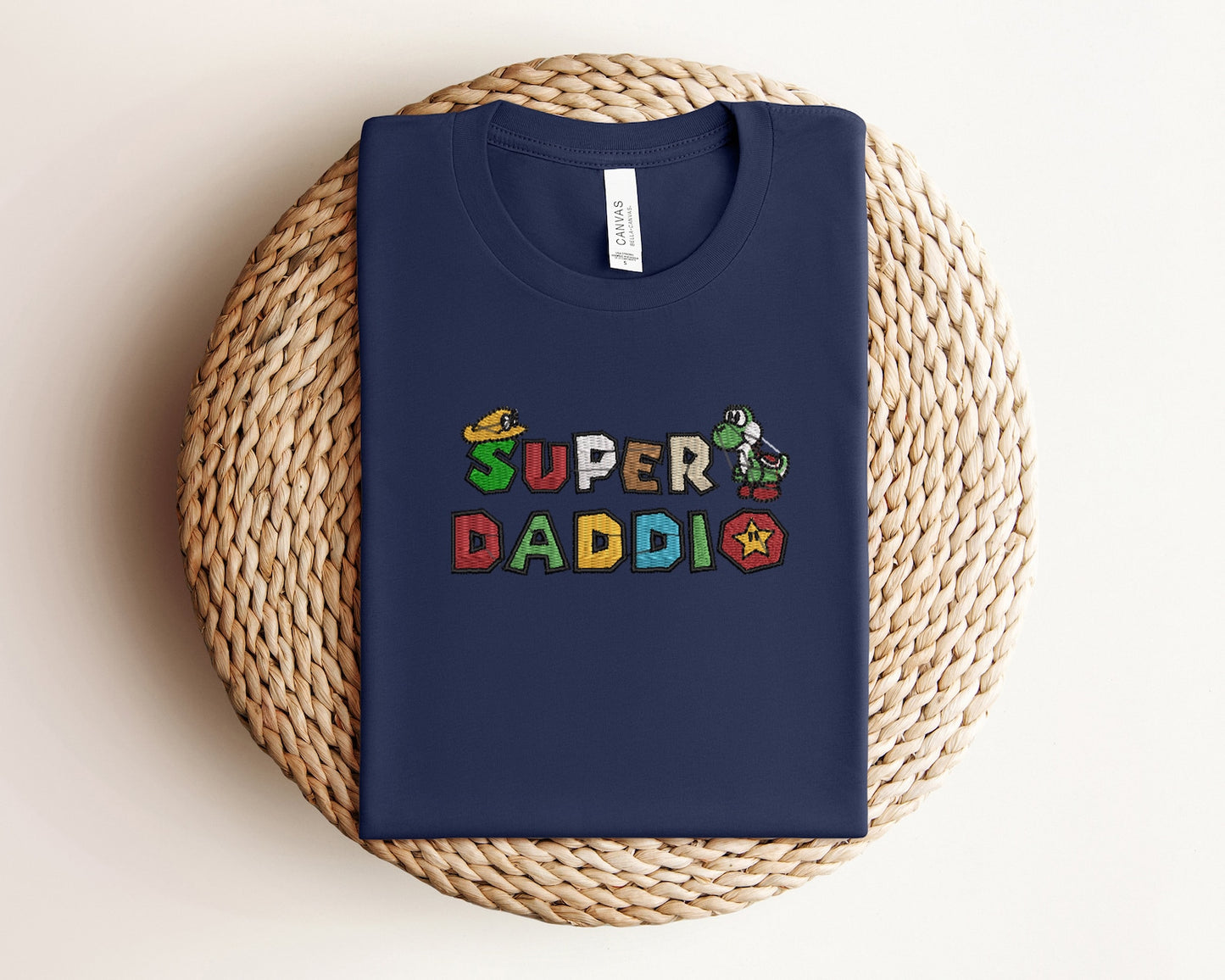 Super Daddio Embroidered Sweatshirt, Father Day Gift, Gift For Gamer