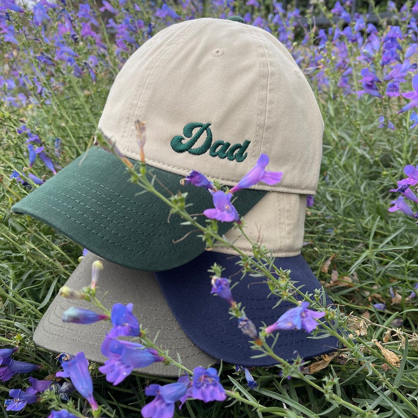 Custom Script Embroidered Dad Hat, Gift For Mom And  Dad