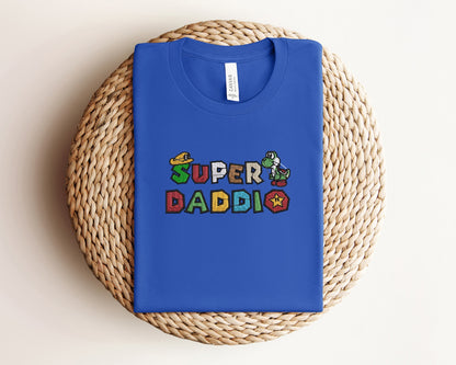 Super Daddio Embroidered Sweatshirt, Father Day Gift, Gift For Gamer