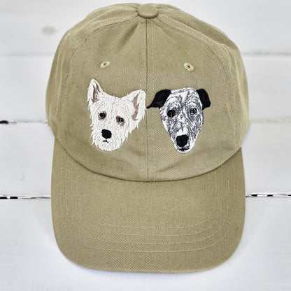 Customize Your Pet Portrait Classic Cap, Father's Day Gift