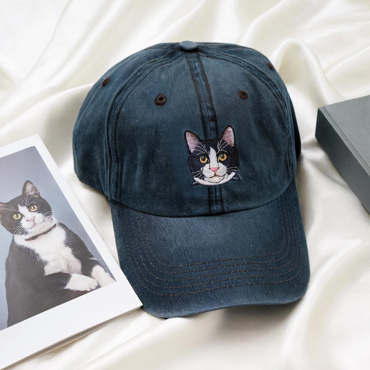 Personalized Cat And Dog Portrait Hat, Gift For Pet Lovers