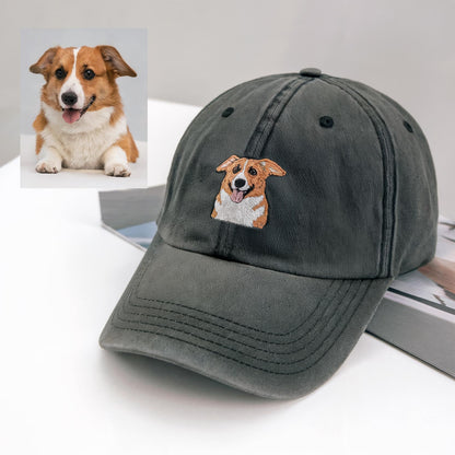 Custom Pet Embroidered Hat, Gift For Pet Parents