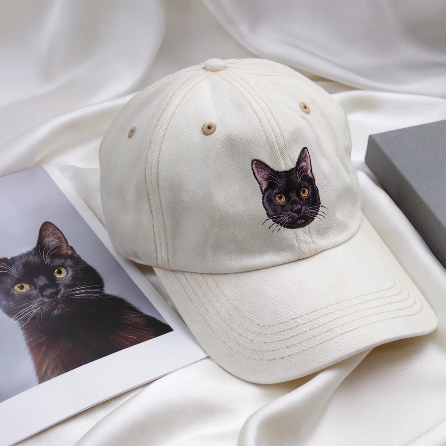 Personalized Cat And Dog Portrait Hat, Gift For Pet Lovers
