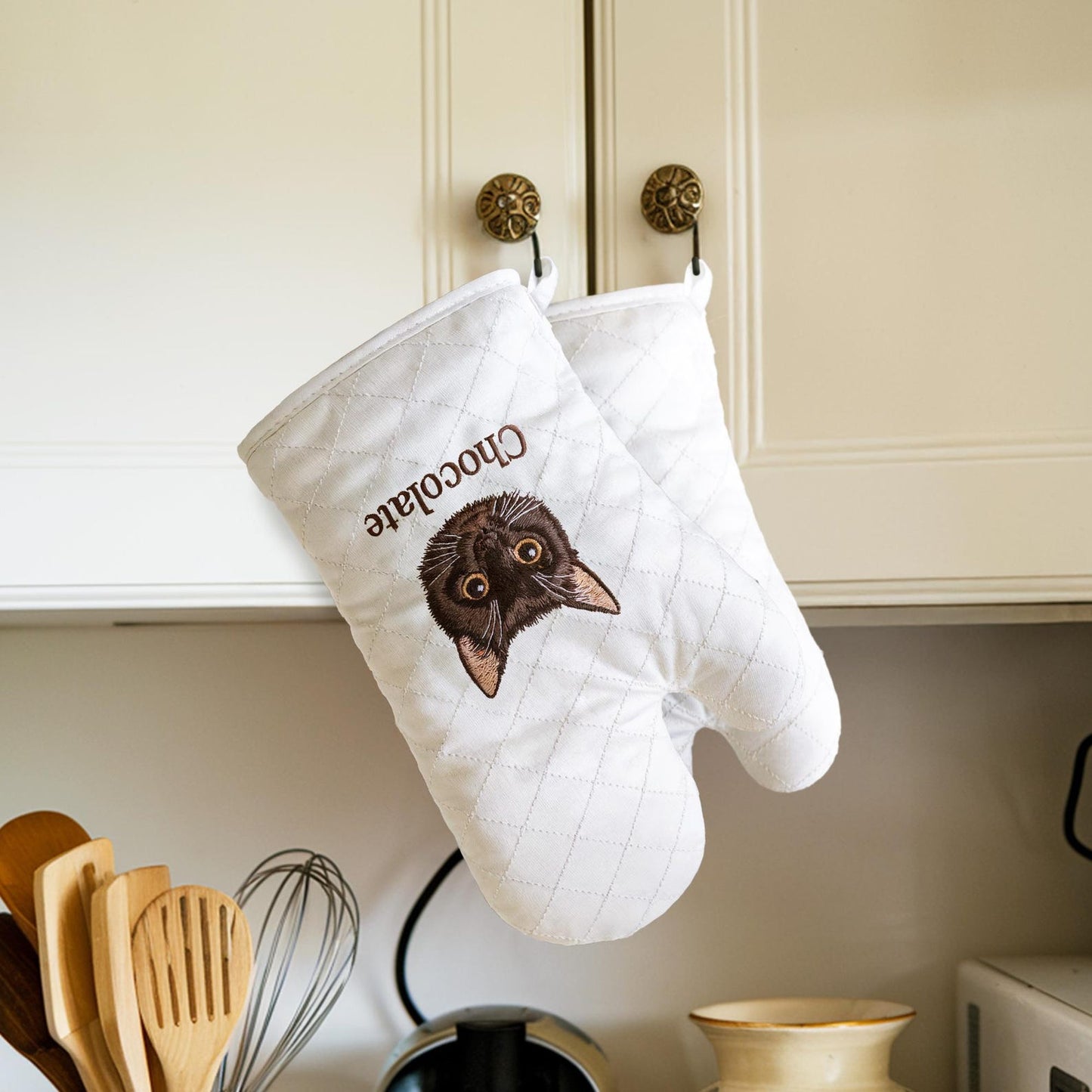 Customized Embroidered Dog Mitt