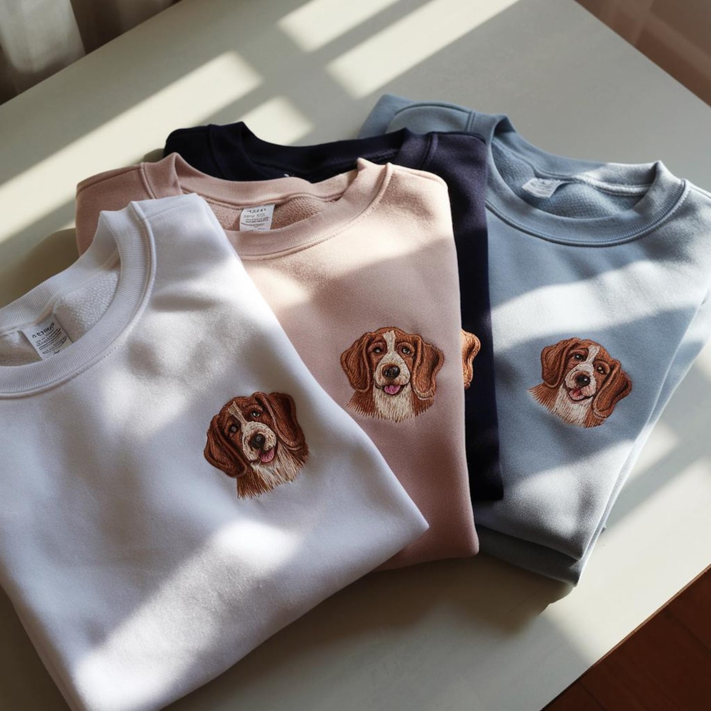 Personalized Your Pet Portrait Sweatshirt, Gift For Dad Dog
