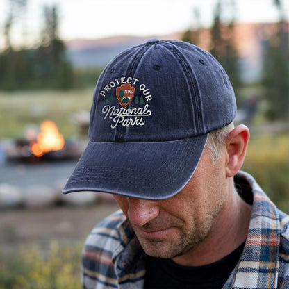 Protect Our National Parks Embroidery Dad Cap, Gift Perfect For Travel And Nature Lovers