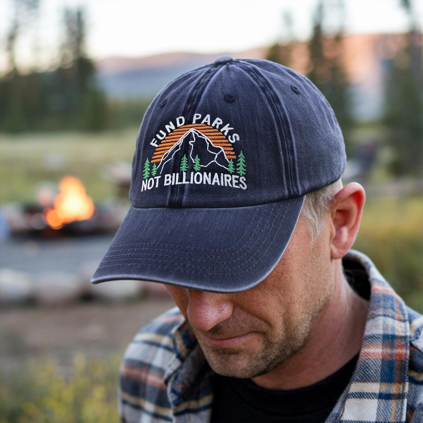 Embroidered Fund Parks Not Billionaires hat