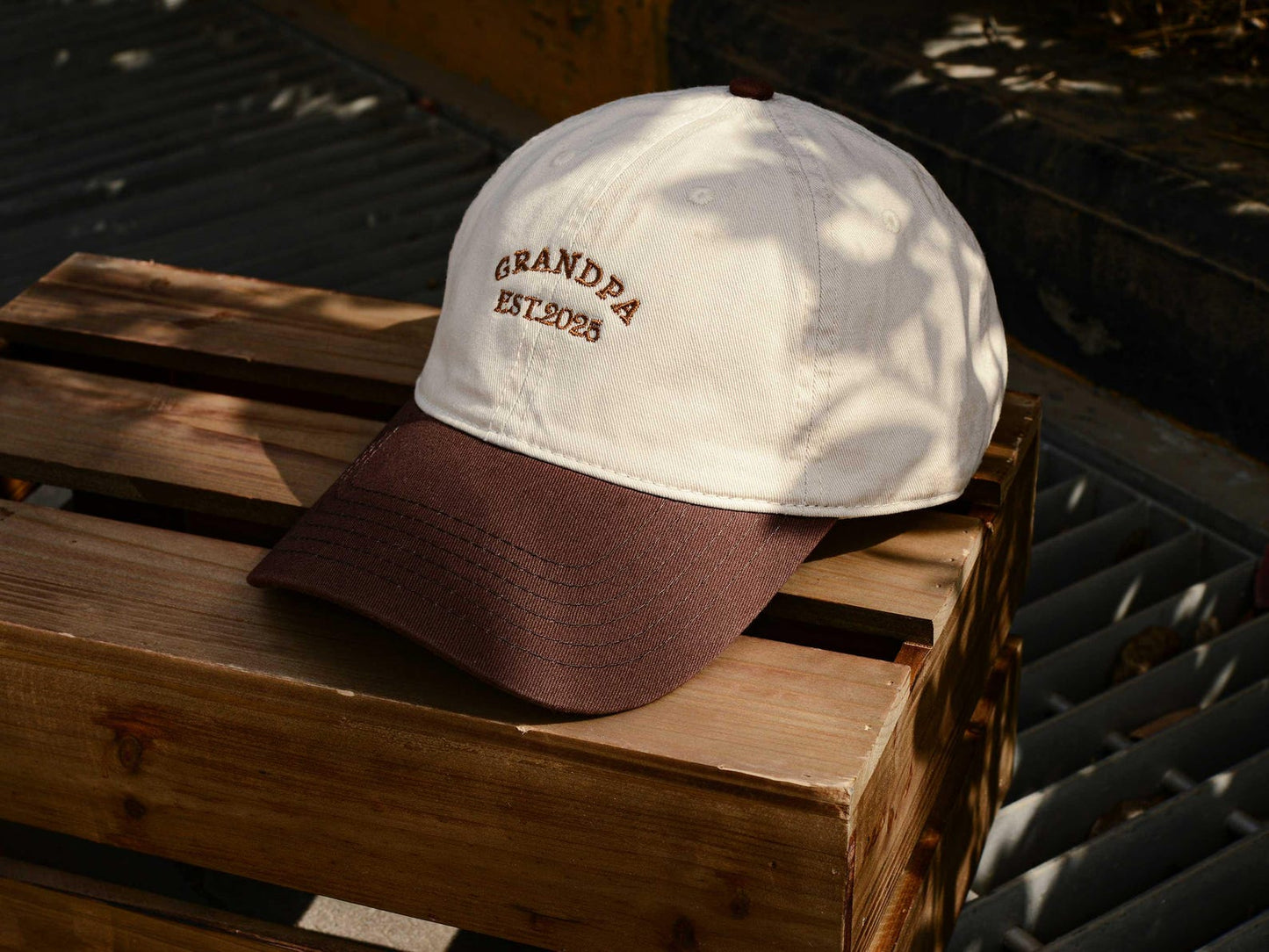 Custom Text Embroidered Hat, Gift For New Mom And Dad