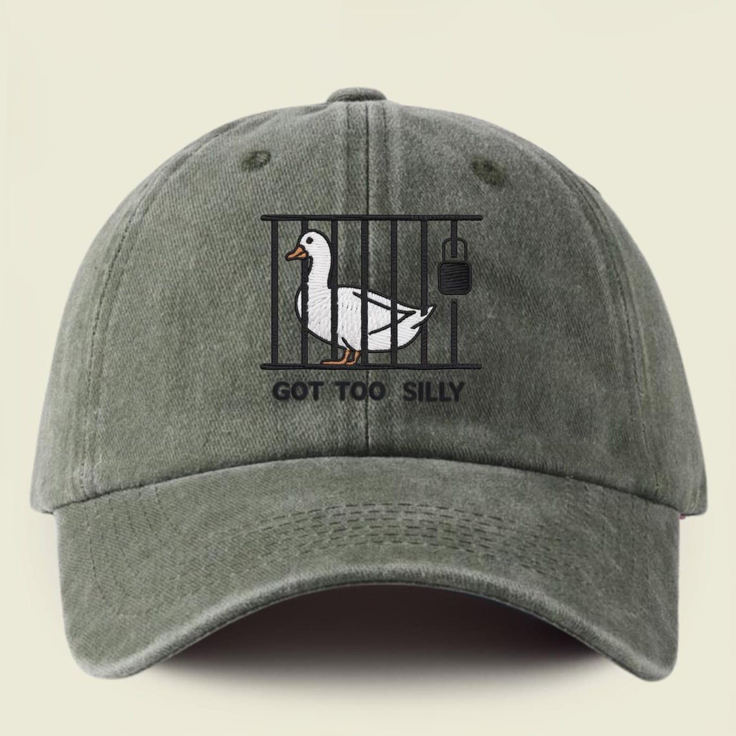 Funny Embroidered Duck Hat, Gift For Pets Lover
