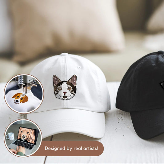 Premium Custom Embroidered Pet Hat, Gift For Dog Dad