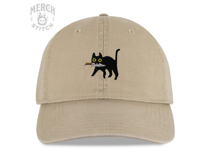 Funny Cat Embroidery Hat, Gift For Pet Parents