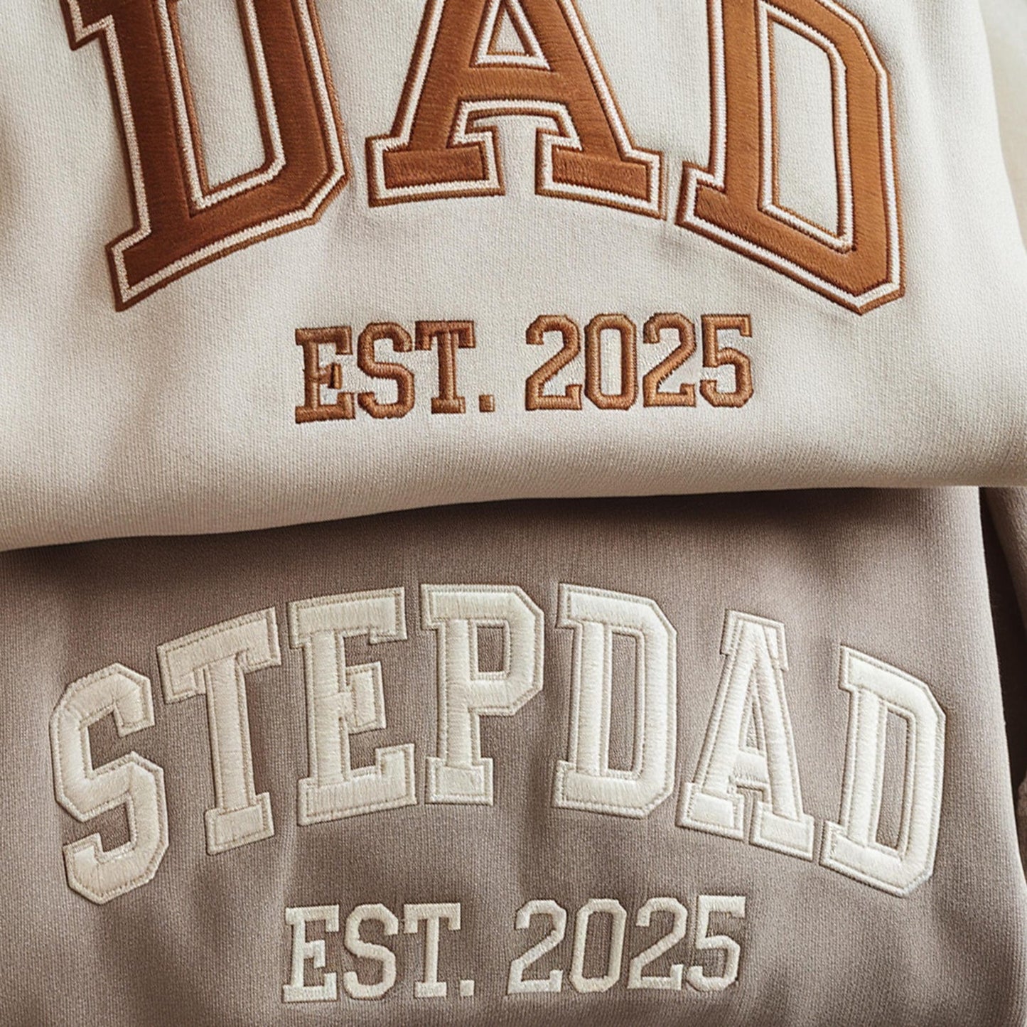 Personalized Daddy Embroidered Sweatshirt, Meaningful Gift For Dad