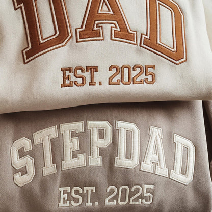 Personalized Daddy Embroidered Sweatshirt, Meaningful Gift For Dad