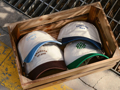 Custom Text Embroidered Hat, Gift For New Mom And Dad