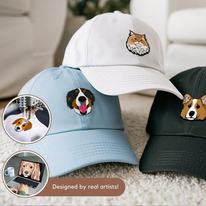 Premium Custom Embroidered Pet Hat, Gift For Dog Dad