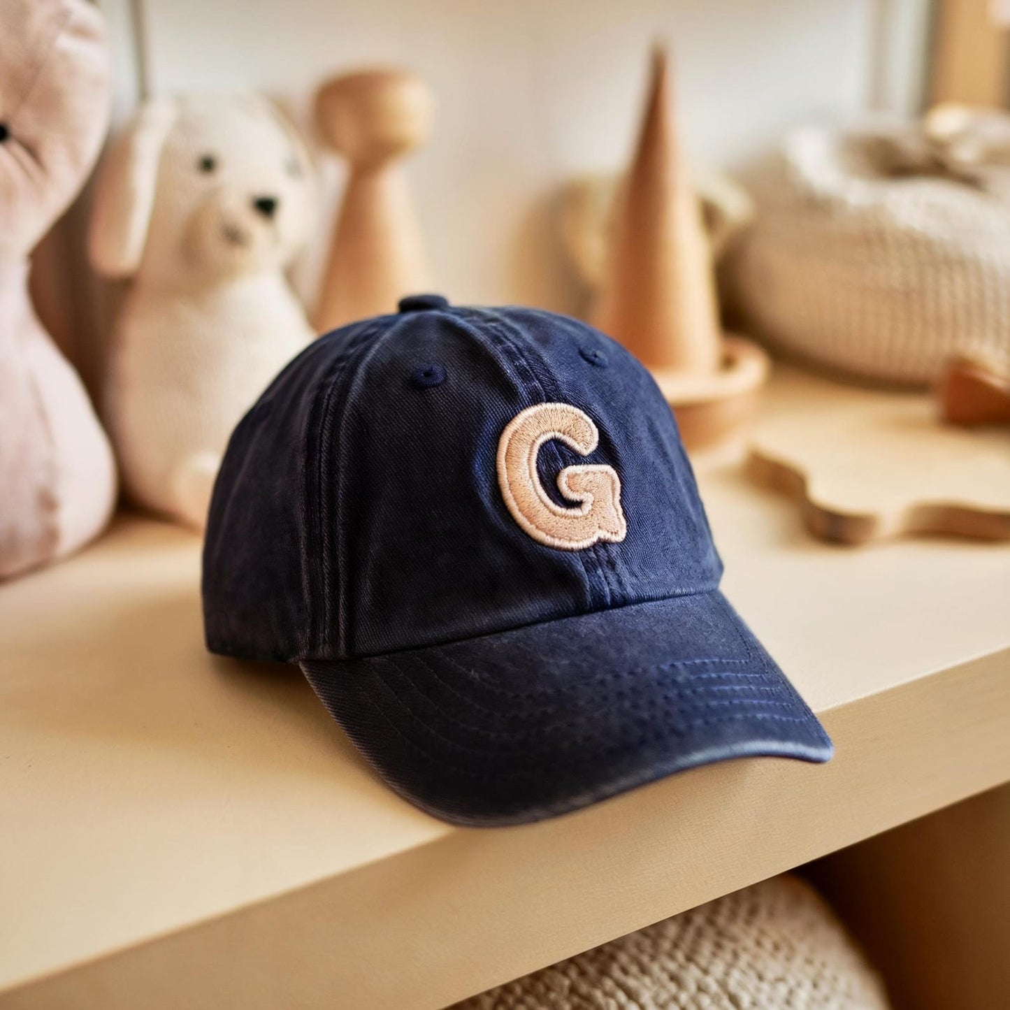 Custom Embroidered Letter Cap, Father's Day Ideas