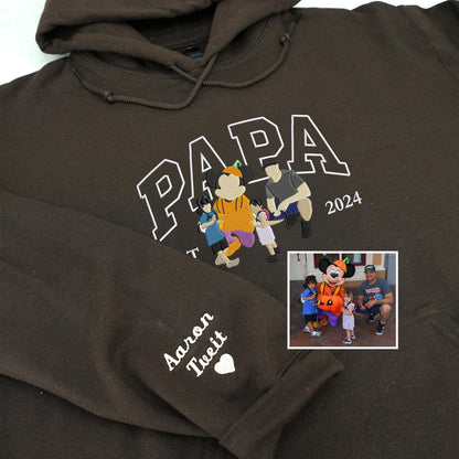 Papa Sweatshirt with Picture