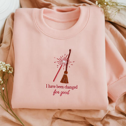Embroidered Icon Wicked Sweatshirt, Aesthetic Wicked Movie Shirt