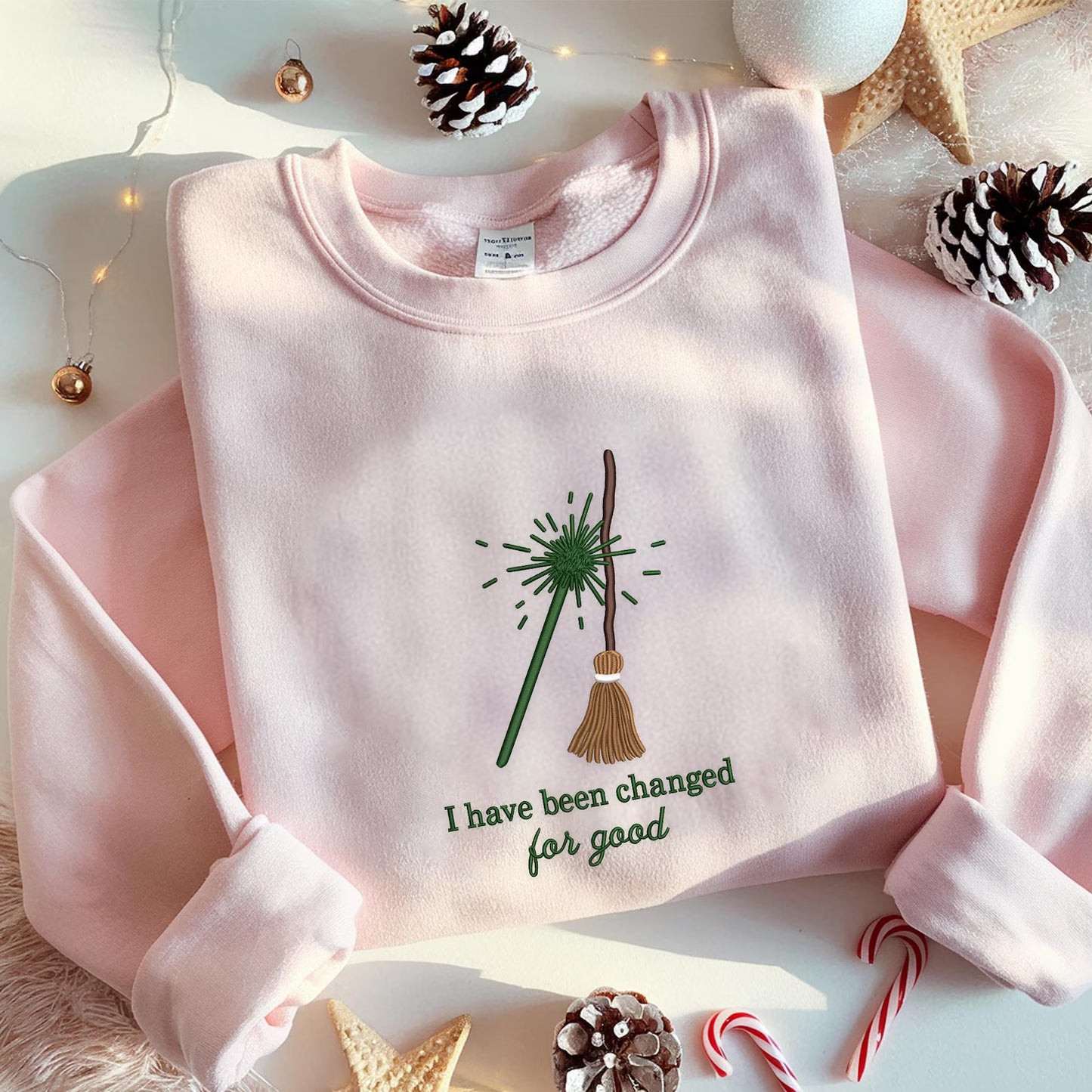 Embroidered Icon Wicked Sweatshirt, Aesthetic Wicked Movie Shirt