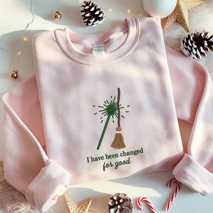 Embroidered Icon Wicked Sweatshirt, Aesthetic Wicked Movie Shirt