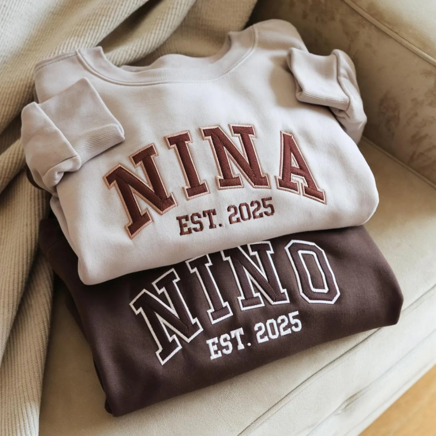 Embroidered Personalized Nina Nino Sweatshirt