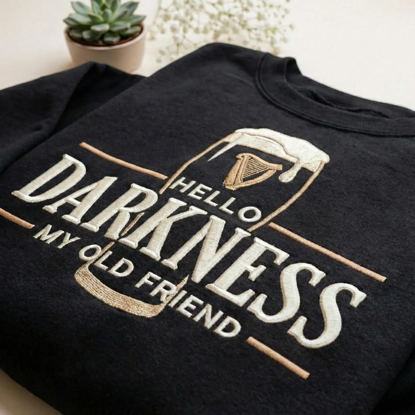 Hello Darkness Stout Beer Sweatshirt