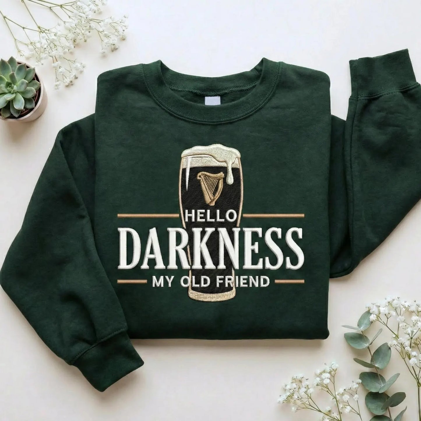 Hello Darkness Stout Beer Sweatshirt