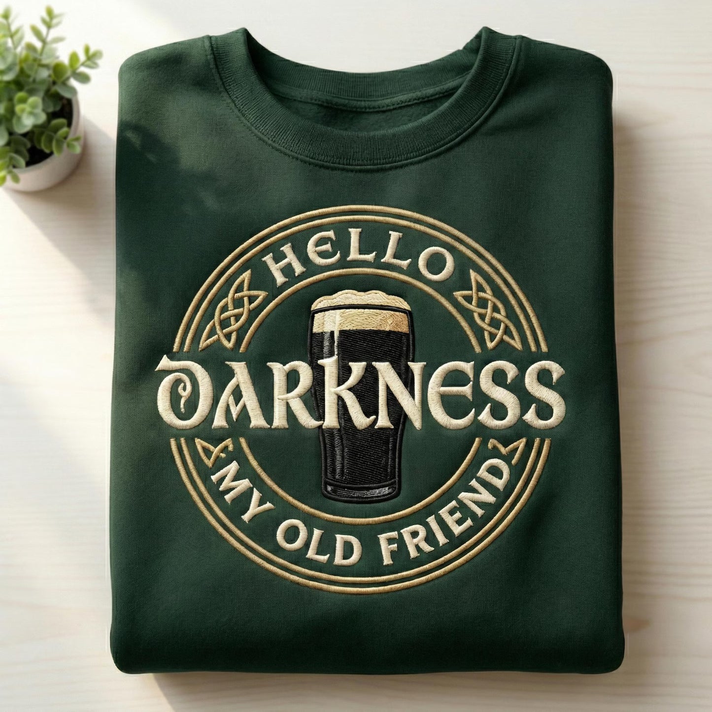 Hello Darkness My Old Friend Beer Sweatshirt