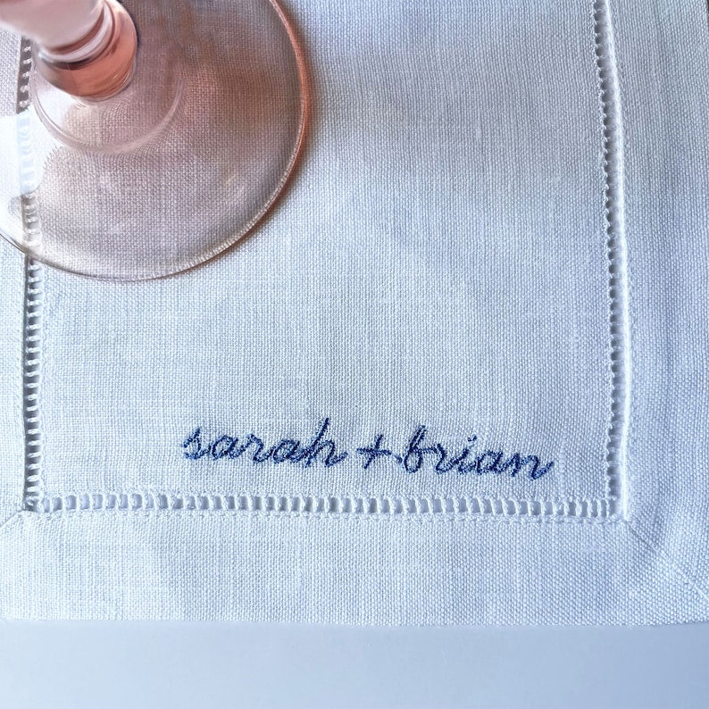Personalized Wedding Napkin, Custom Cocktail Napkins, Wedding Favor