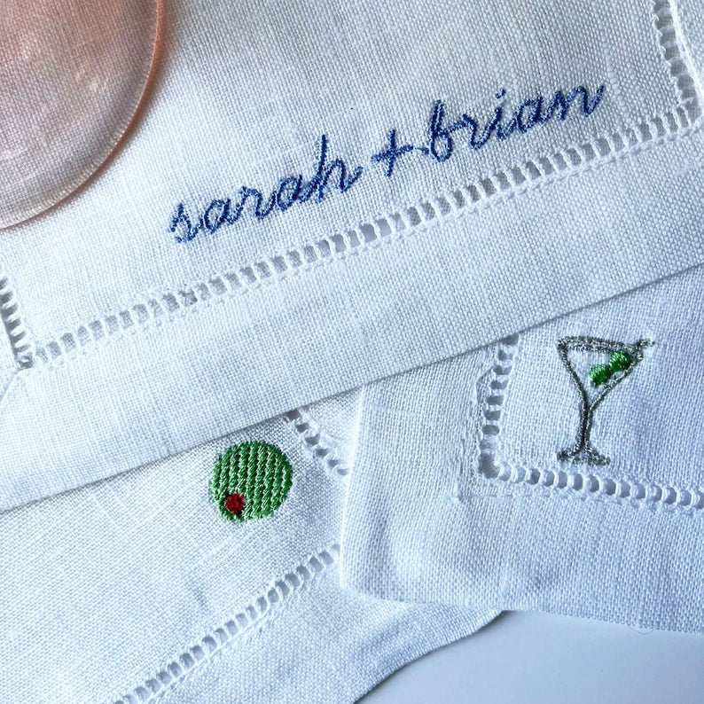 Personalized Wedding Napkin, Custom Cocktail Napkins, Wedding Favor
