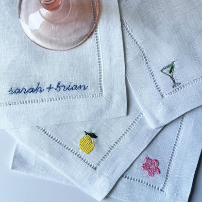 Personalized Wedding Napkin, Custom Cocktail Napkins, Wedding Favor