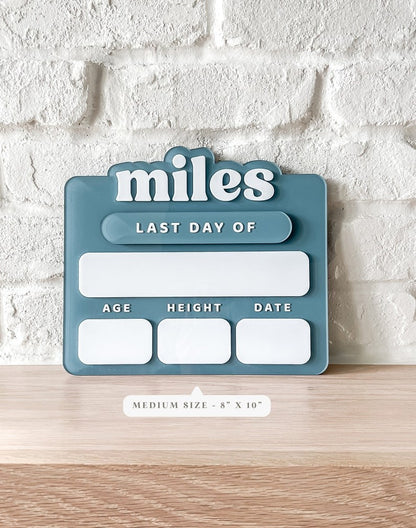 Custom Acrylic First And Last Day Of School Sign, Personalized School Board, Milestone Sign