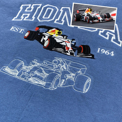 Custom Vintage Car Embroidered Sweatshirt, Gift For Car Lovers