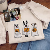 Custom Embroidered Halloween Pet Oversize Sweatshirt