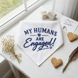 Custom Engaged Dog Bandana