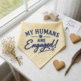 Custom Engaged Dog Bandana