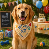 Personalized Dog Birthday Boy Bandana