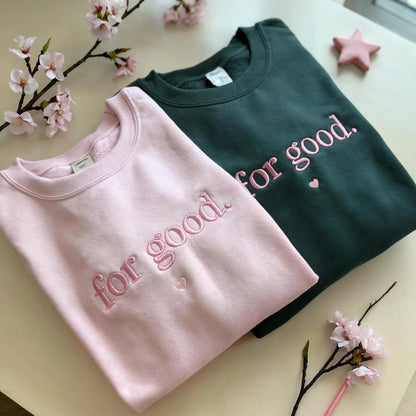 Embroidered Wicked Changed For Good Sweatshirt, Aesthetic Changed For Good Sweatshirt, Wizard Of Oz Tee, Changed For Good, Wicked Defy Gravity Shirt