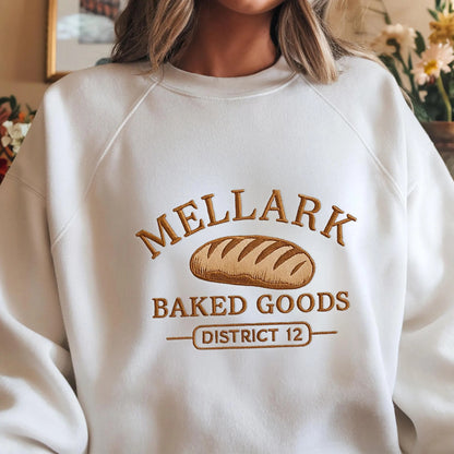 Embroidered Baked Goods Sweatshirt, Book Lover Sweatshirt, Literary Fan Gift, Gift For Books Lover