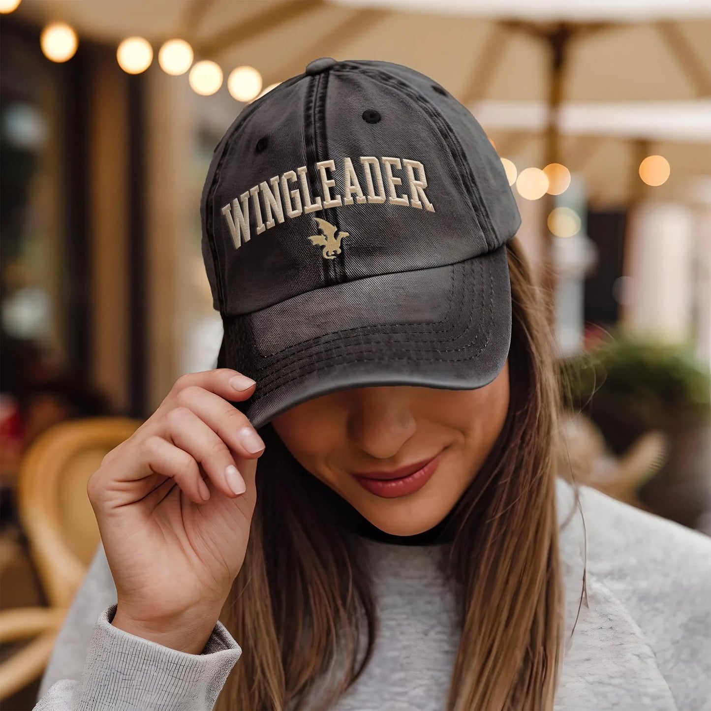 Xaden Riorson Wingleader Embroidered Hat, Violent Little Thing Cap, Bookish Gift for Readers, Fantasy Fan Merch