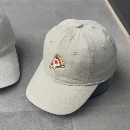 Embroiyou | Embroidered Matching Pizza Family Embroidered Hat Set