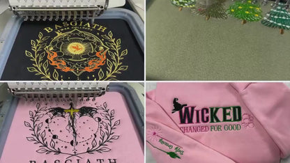 Embroidered Wicked Movie Inspired Couple Sweatshirt, Wizard Of Oz Shirt