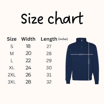 Custom Embroidered Pet Face Quarter Zip Sweatshirt